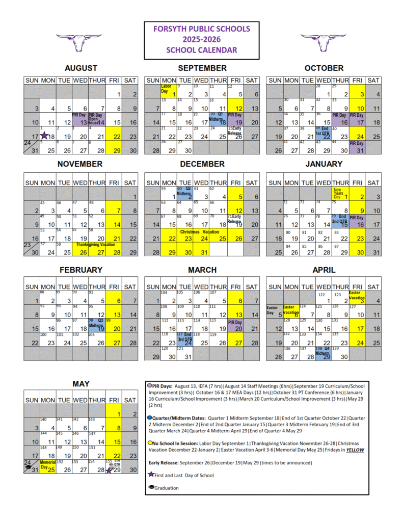 Official Forsyth County Schools Calendar 2025-2026